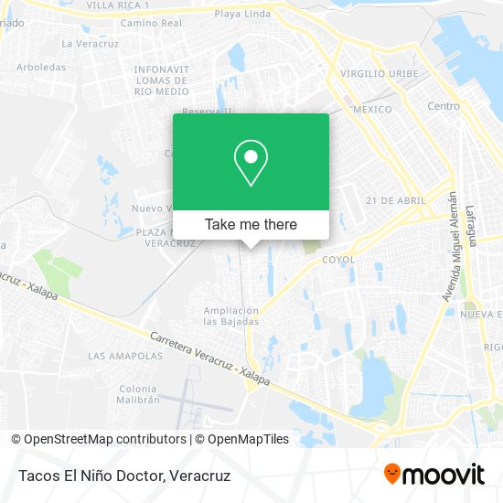Mapa de Tacos El Niño Doctor