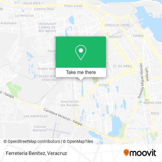 Mapa de Ferreteria Benítez