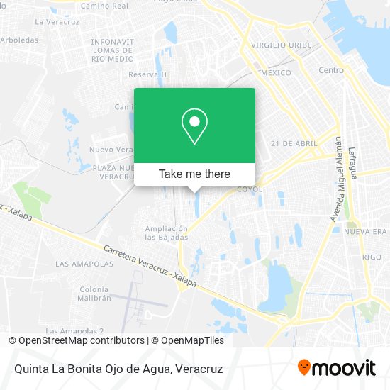 Quinta La Bonita Ojo de Agua map