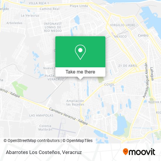 Abarrotes Los Costeños map