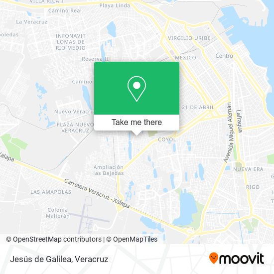 Jesús de Galilea map