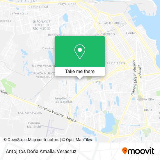 Antojitos Doña Amalia map