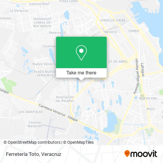 Mapa de Ferretería Toto