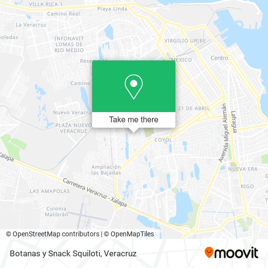 Mapa de Botanas y Snack Squiloti