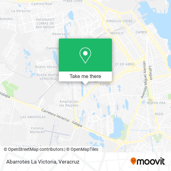 Mapa de Abarrotes La Victoria