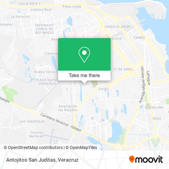 Antojitos San Juditas map