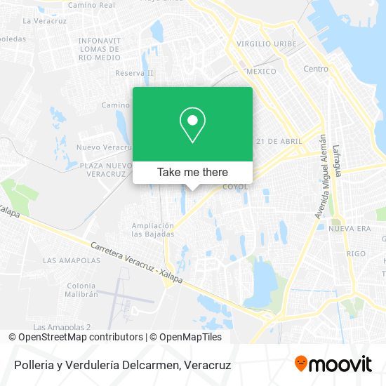 Polleria y Verdulería Delcarmen map