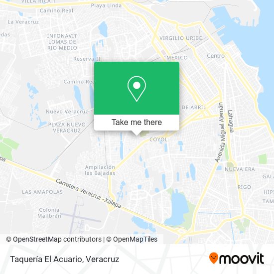Taquería El Acuario map
