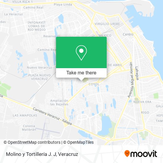 Molino y Tortillería J. J map