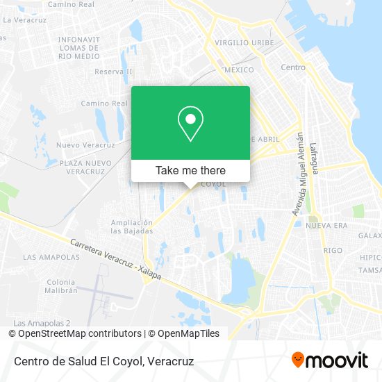 Mapa de Centro de Salud El Coyol