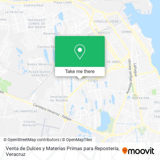 Venta de Dulces y Materias Primas para Repostería map