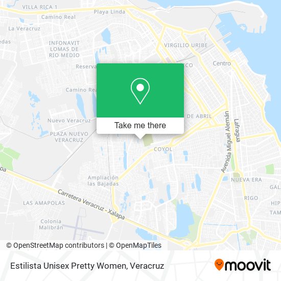 Estilista Unisex Pretty Women map