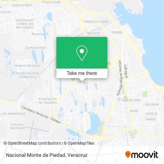 Nacional Monte de Piedad map