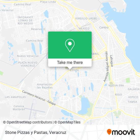 Stone Pizzas y Pastas map