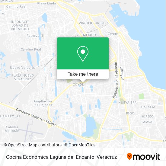 Cocina Económica Laguna del Encanto map
