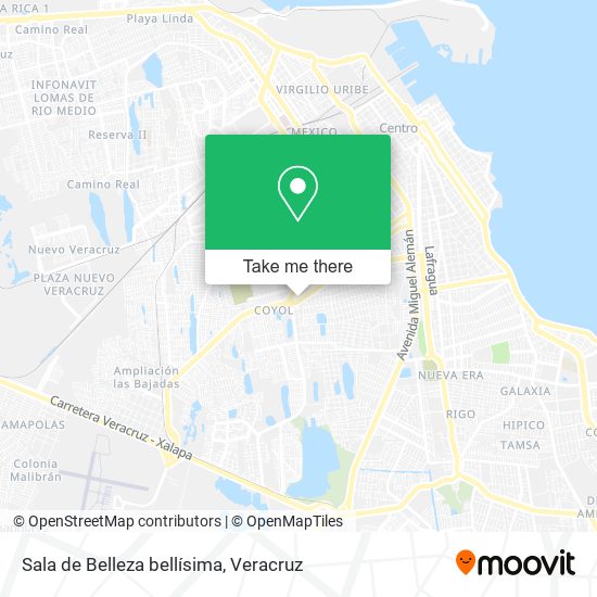 Mapa de Sala de Belleza bellísima