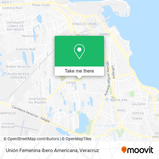 Unión Femenina íbero Americana map