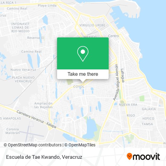Escuela de Tae Kwando map