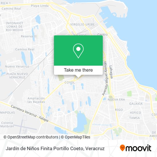 Mapa de Jardín de Niños Finita Portillo Coeto