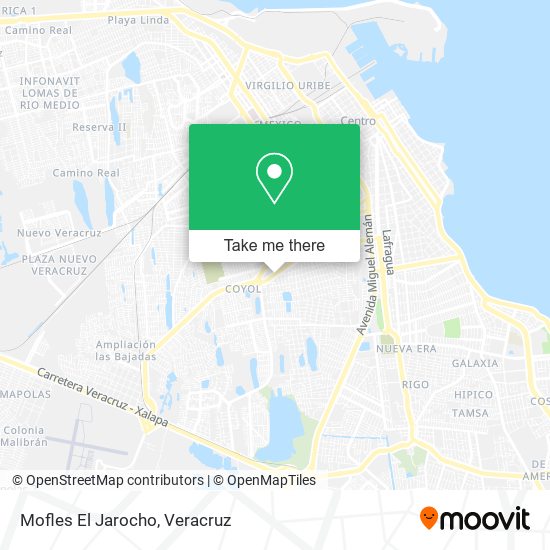 Mofles El Jarocho map