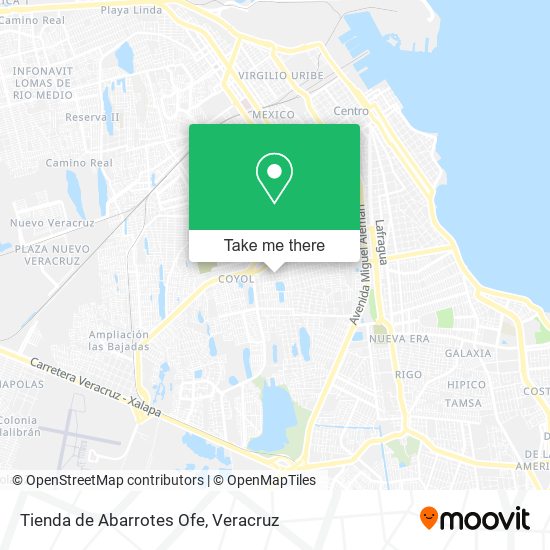 Mapa de Tienda de Abarrotes Ofe