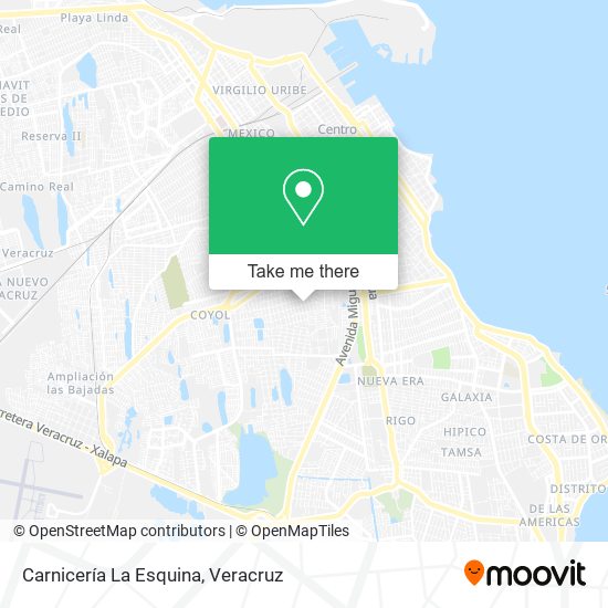 Mapa de Carnicería La Esquina