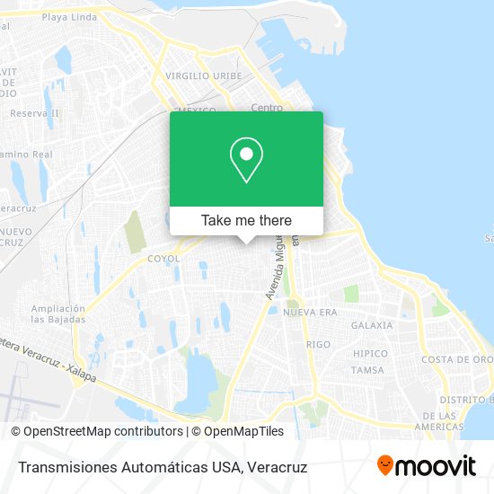 Mapa de Transmisiones Automáticas USA