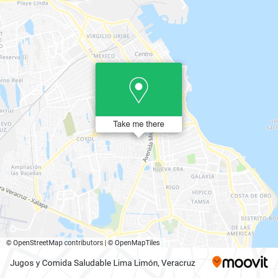 Mapa de Jugos y Comida Saludable Lima Limón