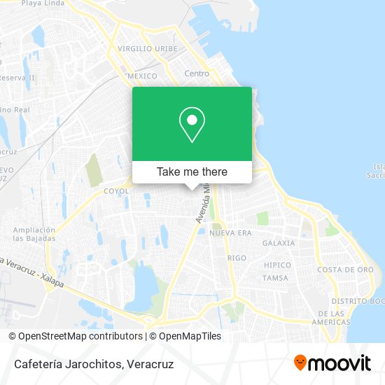 Cafetería Jarochitos map