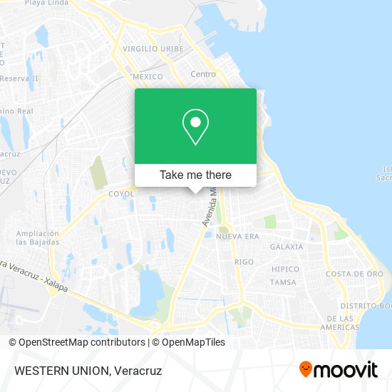 Mapa de WESTERN UNION