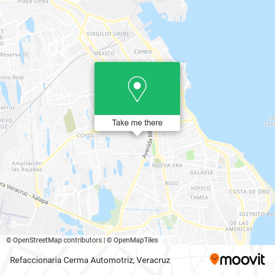 Mapa de Refaccionaria Cerma Automotriz