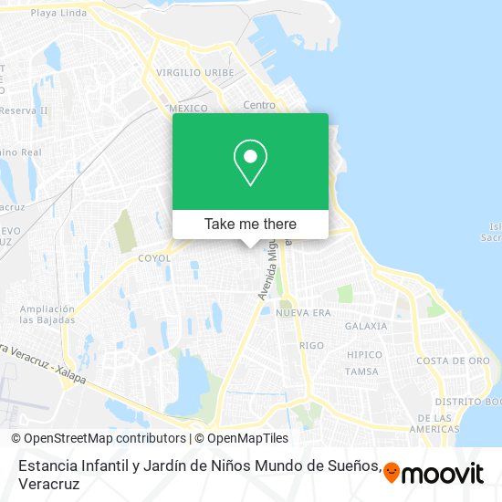 Estancia Infantil y Jardín de Niños Mundo de Sueños map