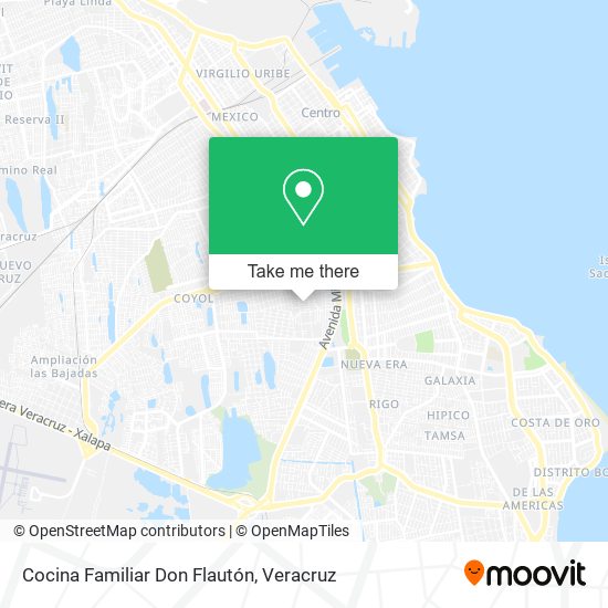 Cocina Familiar Don Flautón map