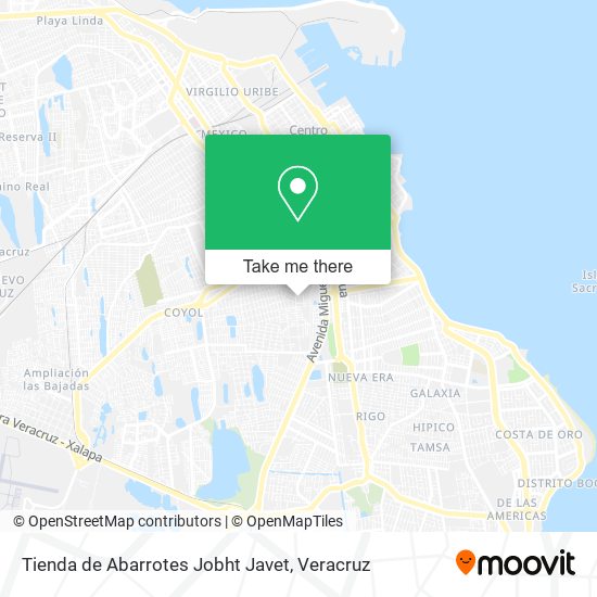Tienda de Abarrotes Jobht Javet map