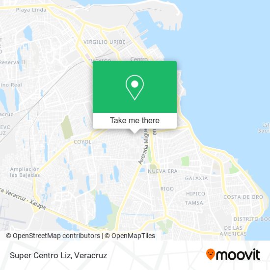 Mapa de Super Centro Liz