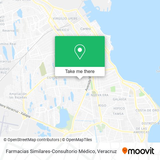 Farmacias Similares-Consultorio Médico map