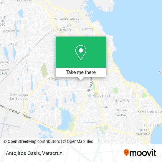 Mapa de Antojitos Oasis