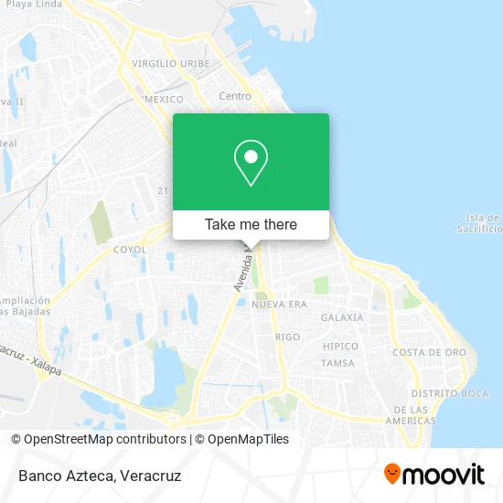 Banco Azteca map