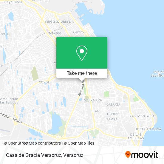 Casa de Gracia Veracruz map