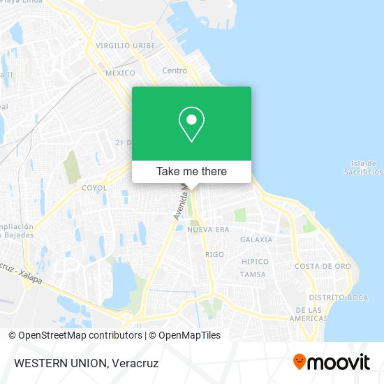 Mapa de WESTERN UNION