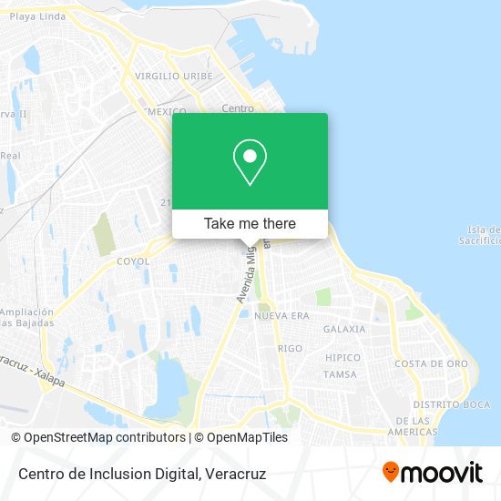 Mapa de Centro de Inclusion Digital
