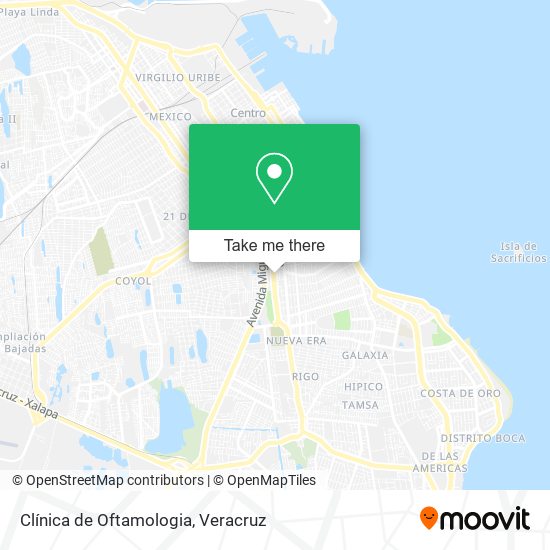 Clínica de Oftamologia map