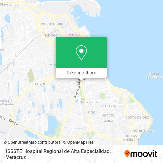 ISSSTE Hospital Regional de Alta Especialidad map