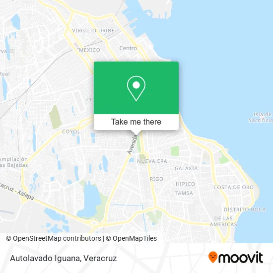 Autolavado Iguana map