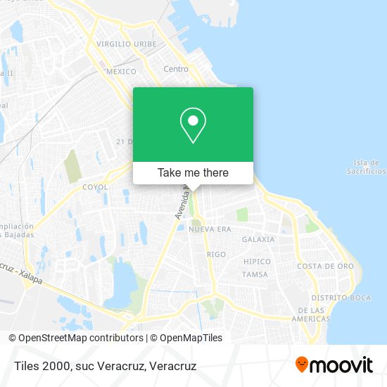 Mapa de Tiles 2000, suc Veracruz