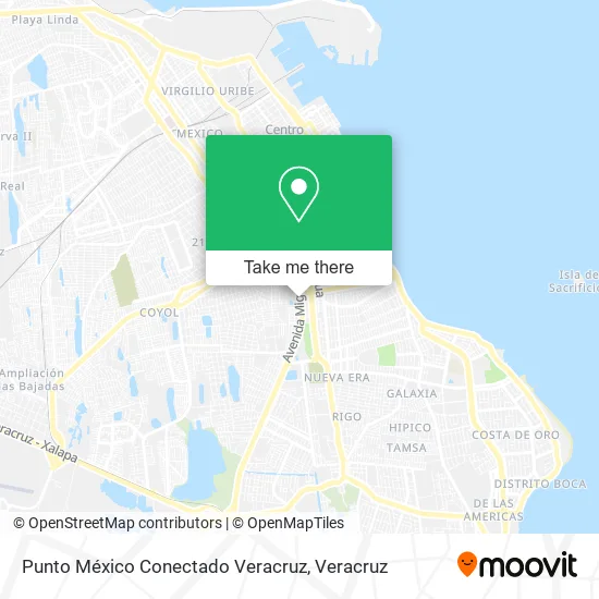 Mapa de Punto México Conectado Veracruz
