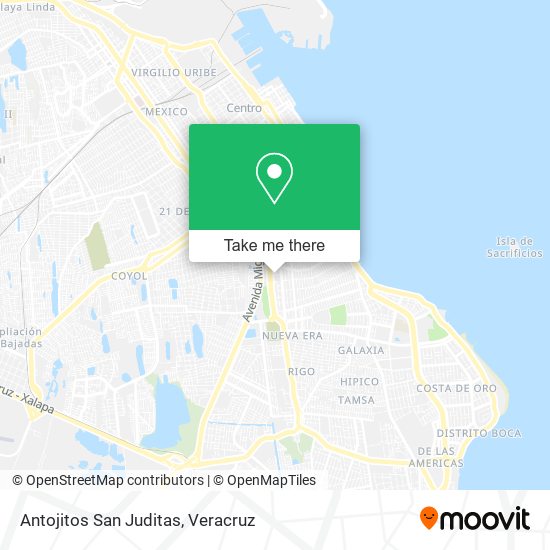 Antojitos San Juditas map