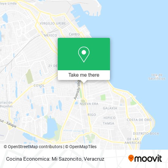 Cocina Economica: Mi Sazoncito map