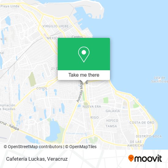Cafetería Luckas map