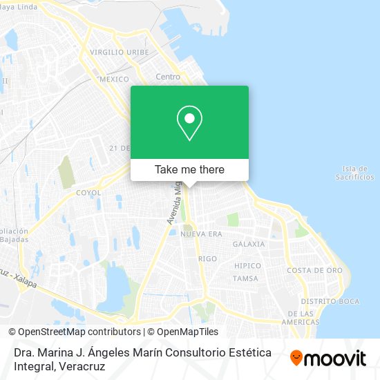 Dra. Marina J. Ángeles Marín Consultorio Estética Integral map